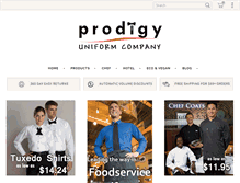 Tablet Screenshot of prodigyuniforms.com